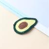 Horquilla de lana tejida con forma de fruta de estilo coreano para otoño e invierno, horquilla para niña, accesorio para el pelo de princesa, bonito clip lateral para bebé