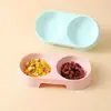 Macaron Mascota Doble Tazón Universal para Comida y Agua para Gatos y Perros, Tazón Espesado Antivuelco para Mascotas al por Mayor