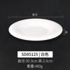 Plato de melamina A5, disco de plástico blanco, vajilla comercial de imitación de porcelana, plato para restaurante de hotel, plato caliente para restaurante, plato frío