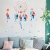 Shangyi SP64129 Apanhador de Sonhos Criativo de Pena Adesivos de Parede Autoadesivos Decoração de Parede de Fundo para Sala de Estar Adesivos Atacado Transfronteiriços