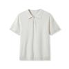 Camiseta de Punto de Seda Helada Yilite para Hombre Polo Lel Verano Delgado Casual de Negocios Manga Corta