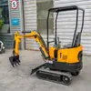 Escavação de vala mini escavadeira comunicação cabo de fibra óptica rede de dutos renovação escavadeira pequena escavadeira de esteira