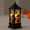 Lámpara de calabaza portátil de Halloween, lámpara de vela electrónica LED, accesorios de decoración para fiestas, lámpara de ambiente, adornos, suministro al por mayor