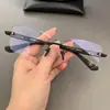 Armazón de Gafas Perforado Sin Marco Loudcloud para Tipos de Rostro Grandes, Elegante y Único, Adecuado para Gafas de Prescripción o Sin Prescripción