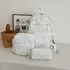 Mochila Fofa Fresca de Bolinhas de Alto Valor Novo Verão 2026 Mochila Grande de Três Peças