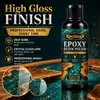 Kineshinex Líquido Pulidor de Brillo para Resina 40ml Agente de Cuidado para Trabajos con Resina Epoxi Superficie Transparente de Alto Brillo