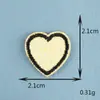 Parche Bordado de Estrella de Cinco Puntas y Corazón en Colores Macaron, Parche Autoadhesivo DIY, Pegatina de Tela para Ropa, Bolsos y Diarios, Lindo