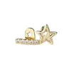 Joias Dentárias Hip-Hop Mais Vendidas da Temu, Aparelhos Dentários Estilo Hip-Hop Europeu e Americano para Dente Único/Dentes Duplos com Diamantes, Cobre Banhado a Ouro, Halloween