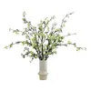 Arranjo de Flores Artificiais Pequeno Realista de Alta Qualidade, Hortênsia Falsa para Decoração Floral de Sala de Estar e Mesa de Jantar