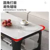 Mesa de Centro para el Hogar con Tapa de Cristal Templado de Doble Capa, Extra Gruesa, para Apartamentos Pequeños, Sala de Estar, Mesa de Invitados, Mesa Larga