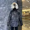 Big Goose 13 Chaquetas de Plumas Expedición Piel de Lobo Canadiense Engrosada Parka de Longitud Media para Hombre Chaqueta 2062Ma