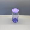 Taza de Agua de Plástico Más Vendida Transfronteriza 16 oz Sublimación Color Macarrón Transparente Gradiente de Color Tarro Mason Portátil