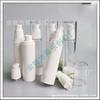Botella Blanca Airless de 50 ml Botella AS para Loción Botella para Gel de Aloe Vera Botella a Presión con Bomba de Vacío de 50 ml Sub-botella para Esencia