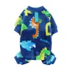 Ropa de Abrigo Gruesa de Franela de Cuatro Patas para Otoño e Invierno, Cachorro Perro Gato Teddy, Sin Capucha de Tracción, Suministros