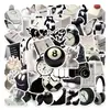 Colección Pegatinas Ins de Alto Valor Blanco y Negro Materiales para Diario DIY Funda de Teléfono Maleta Pegatinas Decorativas Mayoreo