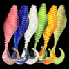 Cebo Luya con tornillo, cebo blando, rollo de cola, pupa voladora, 8 cm/10,5 cm, cebo falso Luya, material de PVC, fábrica al por mayor