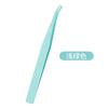 Pinzas de acero inoxidable de boca recta, boca de siete caracteres, cabeza curva, pinza para cejas, pinzas de cabeza redonda, pinza gruesa de dientes duros, herramientas de belleza