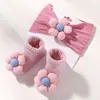 Amazon Comercio Exterior Venta Caliente Diadema para Bebé Diadema para Bebé Jacquard Elástica Borde Ancho Lazo Diadema para Cabello Infantil 4274