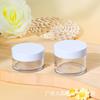Bote Mascota Plástico Transparente 30Ml50G Crema Facial Cosméticos Sub-Botella Redondo Boca Ancha Botella Producto Cuidado de la Piel