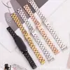 A Nova Série de Cores Starlight é Adequada para Pulseiras do Relógio Xiaomi Mi Band 8/9, Pulseiras de Relógio Inteligente com NFC de Aço Inoxidável Metálico