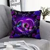 Fronha de Almofada Quadrada Estilo Pastoral com Estampa Digital de Animal Bordado Falso para Decoração de Sala de Estar, B&B, Sofá (Inserção de travesseiro não incluído)