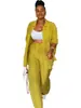Y6020 Roupas femininas europeias e americanas Amazon 2024 novo conjunto de duas peças casual de manga longa e calça reta em estoque