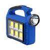 Lanterna de LED portátil solar para exterior, multifuncional, COB, longa duração, luz de trabalho, holofote de luz forte