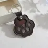 Llavero de Pata de Gato para Mascota de Cuero, Colgante Lindo de Dibujos Animados para Guardar Pelo de Perro y Gato, Adorno Personalizado de Moda
