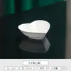 Prato de Cerâmica Irregular para Pratos Frios Doméstico Comercial Borda Dourada Branca Louça de Hotel Restaurante Especial Prato com Formato Especial