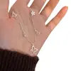 Collar de Perlas con Mariposa Estilo Coreano Nuevo Diseño de Nicho Sentido de la Moda Personalidad Versátil Elegante Cadena para Clavícula de Flor