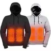 Suéter con Calefacción USB Inteligente Transfronterizo para Hombres y Mujeres, Sudadera con Capucha, Calefacción de Temperatura Constante, Ropa con Calefacción, Suéter Forrado de Polar