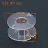 Estrutura de Indutor Transparente ABS Divisor de Frequência Bobina de Indutor Oca Carretel Suporte Redondo de Plástico Carretel de Fio Integrado Áudio