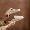 Pantuflas de Algodón Silenciosas para Mujer 2026 Nuevo Otoño/Invierno Interiores Más Terciopelo Antideslizantes Impermeables Cálidas Pareja Punta Cerrada Zapatos de Piso