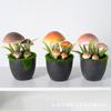 Maceta de lana artificial para plantar hongos, pequeña, fresca, para jardinería doméstica, bonsái de escritorio, planta verde, plantas en maceta, adornos decorativos para el hogar.