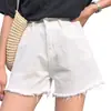 2025 Novo Estilo Coreano Verão Slim Solto Cintura Alta Estudante Casual Shorts Jeans Coreanos Femininos Mostrando Pernas Longas
