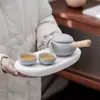 Conjunto de Chá Hotel Todas as Estações 2.0 Conjunto de Chá Lazer Moderno Escritório Estilo Japonês Viagem Uso Doméstico Simples Bandeja de Chá Kung Fu