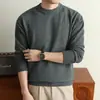 Suéter redondo 500g transfronteiriço para homens, nova coleção outono/inverno 2026, grosso e quente, em um estilo clássico e sofisticado, perfeito como camada base