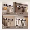 Gancho Invisible sin Taladro para Pared de Baño, Colgador de Ropa de Pared para Entrada, Gancho de Ropa Plegable para Pasillo y Dormitorio
