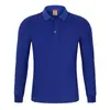 Camisa polo de trabajo con solapa personalizada para primavera y otoño para hombre y mujer camiseta de manga larga impresión de logotipo ropa de trabajo camisa cultural