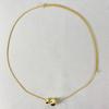 Collar de bola dorada de acero de titanio 2023 para mujer, diseño de nicho de lujo ligero de alta gama, estilo moderno, cadena de clavícula