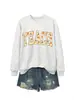 Amazon eBay sitio independiente moda elegante mujeres felpa gruesa ENSEÑAR girasol calabaza sudadera para comercio exterior