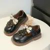 Zapatos de Cuero para Niñas 2024 Nuevo Primavera y Otoño Bebé Suela Suave Zapatos para Primeros Pasos Zapatos de Princesa para Niñas Zapatos de Lona Suave para Niñas