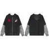 Sudadera con capucha de dos piezas de camuflaje patchwork retro americano para hombres y mujeres, chaqueta cárdigan casual holgada desgastada 2026