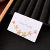 Pendientes de Estrella de Mar con Circonita de Aguja Plateada Estilo Simple de Vacaciones en la Costa Pendientes Versátiles Elegantes Pendientes de Lujo Ligero de Gama Alta de Nicho