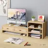 Soporte de Base para Pantalla de Monitor de Computadora Estante de Almacenamiento para Teclado de Escritorio Bandeja Soporte Elevar y Aumentar Altura