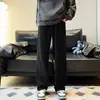 2026 Moda Pana Hombres Verano Delgado Cintura Elástica Pierna Ancha Tendencia Marca Americana Suelto Pierna Recta Caída Extra Largos Pantalones