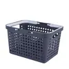 Supermercado KTV Tienda de Ropa Área de Ventas Cesta de Compras Grande para Supermercado Asa Gruesa Tienda de Compras Grupales Cesta de Compras de Plástico