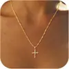 Nuevo Collar Colgante Cruzado de Comercio Exterior de Amazon, Cadena para Clavícula de Doble Capa, Joyería Moderna y Versátil para el Uso Diario