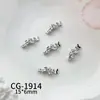 Accesorios Premium de Zirconia para Uñas, Lujo Ligero Estilo Francés, Brillantes Decoraciones de Diamantes para Uñas Portátiles en Forma de Arco Creciente con Diamantes Completos en el Lateral