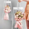 Bolsa de Flores para San Valentín, Empaque de Flores, Bolsa para Ramo, Bolsa de Regalo Popular, Bolsa Tote Transparente Impermeable para Flores